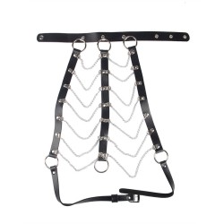 SUBBLIME Brust-Harness aus Leder mit Kettendetails...