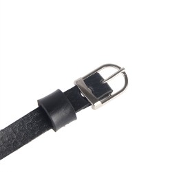 SUBBLIME Brust-Harness aus Leder mit Kettendetails Schwarz/ Silber OS