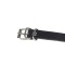 SUBBLIME Ledergürtel mit Ringen & Ketten Schwarz/ Silber OS