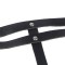 SUBBLIME Ledergürtel mit Ringen & Ketten Schwarz/ Silber OS