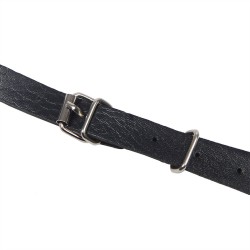 SUBBLIME Brust-Harness aus Leder mit Kettendetails Schwarz/ Silber OS