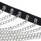 SUBBLIME Brust-Harness aus Leder mit Kettendetails Schwarz/ Silber OS