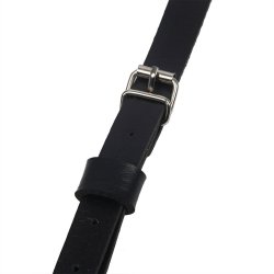 SUBBLIME Oberkörper-Harness aus Leder Schwarz/ Silber OS