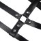 SUBBLIME Oberkörper-Harness aus Leder Schwarz/ Silber OS