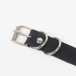 SUBBLIME Oberschenkel-Harness aus Leder Schwarz/ Silber OS