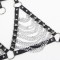 SUBBLIME BH-Harness aus Leder mit Kettendetails & Nieten-Halsband Schwarz/ Silber OS