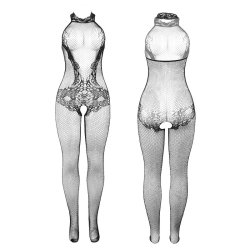 SUBBLIME Bodystocking 951801 Crotchless Schwarz OS