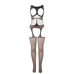 SUBBLIME Bodystocking 951900 Crotchless Schwarz OS