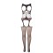 SUBBLIME Bodystocking 951900 Crotchless Schwarz OS