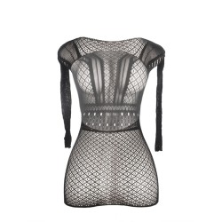 SUBBLIME Netzkleid 951931 Schwarz OS