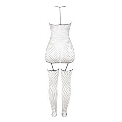 SUBBLIME Bodystocking 951955 Minikleid Schwarz/ Silber OS