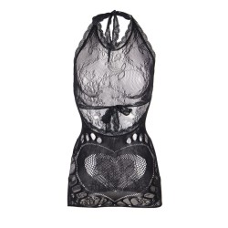 SUBBLIME Netzkleid 952075 Schwarz OS