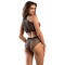 SUBBLIME 2-teiliges Netz-Set 952082 mit Strasssteinen Schwarz OS