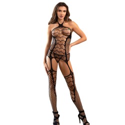 SUBBLIME Bodystocking 952105 Crotchless Schwarz OS