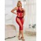 SUBBLIME Langes Netzkleid 952327 Rot OS