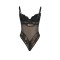 SUBBLIME Spitzenbody 955618 mit Push-up-Effekt Schwarz S/M