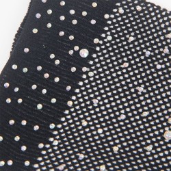 SUBBLIME Netzhandschuhe mit Strasssteinen Schwarz S/M