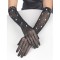 SUBBLIME Netzhandschuhe mit Strasssteinen Schwarz S/M