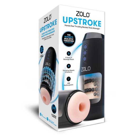ZOLO Upstroke Masturbator mit Perlen & Stossfunktion