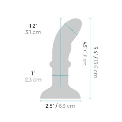 B-VIBE Remote Control Rimming P-Spot Plug mit Fernbedienung Blau