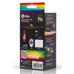 B-VIBE Peace & Love Tie Dye Rimming Plug mit Fernbedienung