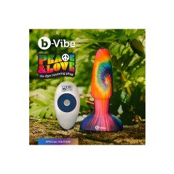 B-VIBE Peace & Love Tie Dye Rimming Plug mit Fernbedienung