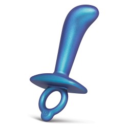 B-VIBE Thump Prostata Plug aus Silikon Blau