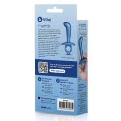 B-VIBE Thump Prostata Plug aus Silikon Blau