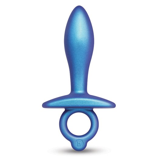 B-VIBE Slide Anal-Plug aus Silikon Blau