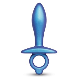 B-VIBE Slide Anal-Plug aus Silikon Blau
