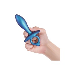 B-VIBE Slide Anal-Plug aus Silikon Blau