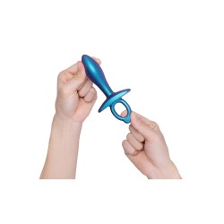 B-VIBE Slide Anal-Plug aus Silikon Blau