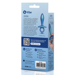 B-VIBE Slide Anal-Plug aus Silikon Blau