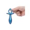 B-VIBE Slide Anal-Plug aus Silikon Blau