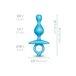 B-VIBE Pop Anal Beads Blau