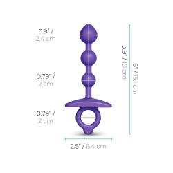 B-VIBE Zip Anal Beads Violett