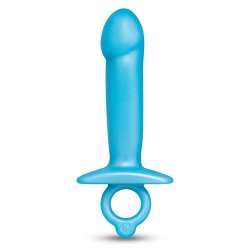 B-VIBE Lil Dil Silikon Anal Plug Blau