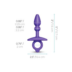 B-VIBE Dart Silikon Anal-Plug Violett