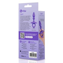 B-VIBE Dart Silikon Anal-Plug Violett