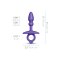 B-VIBE Dart Silikon Anal-Plug Violett