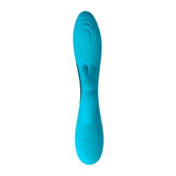 VIRGITE V9 Rabbit Vibrator mit Tapping-Funktion Blau