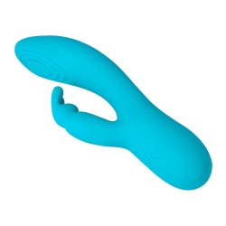VIRGITE V9 Rabbit Vibrator mit Tapping-Funktion Blau
