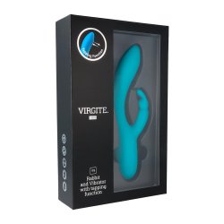 VIRGITE V9 Rabbit Vibrator mit Tapping-Funktion Blau