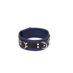 LIEBE SEELE Cerulean Dominion: Blue Leather Collar mit Leine