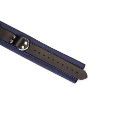 LIEBE SEELE Cerulean Dominion: Blue Leather Collar mit Leine