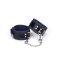 LIEBE SEELE Cerulean Dominion: Blue Leather Ankle Cuffs