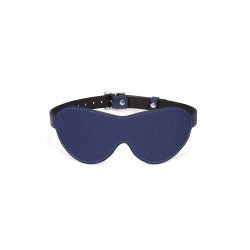 LIEBE SEELE Cerulean Dominion: Blue Leather Blindfold