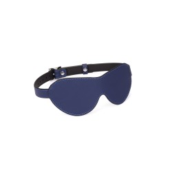 LIEBE SEELE Cerulean Dominion: Blue Leather Blindfold
