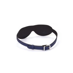 LIEBE SEELE Cerulean Dominion: Blue Leather Blindfold