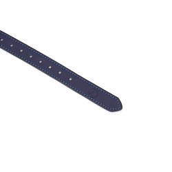 LIEBE SEELE Cerulean Dominion: Blue Leather Blindfold